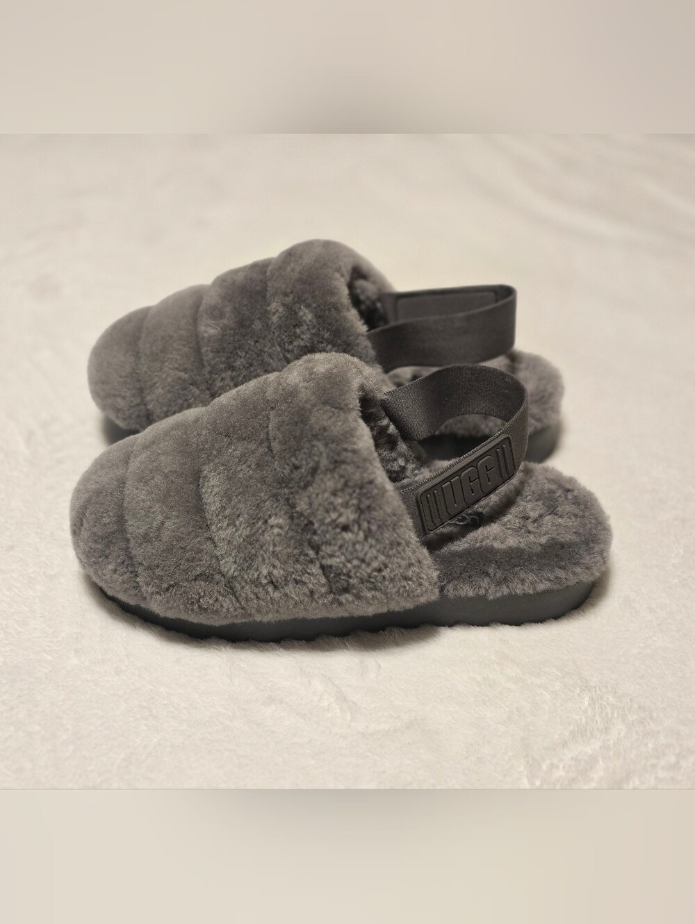 UGG Women's Super Fluff Slipper - Charcoal